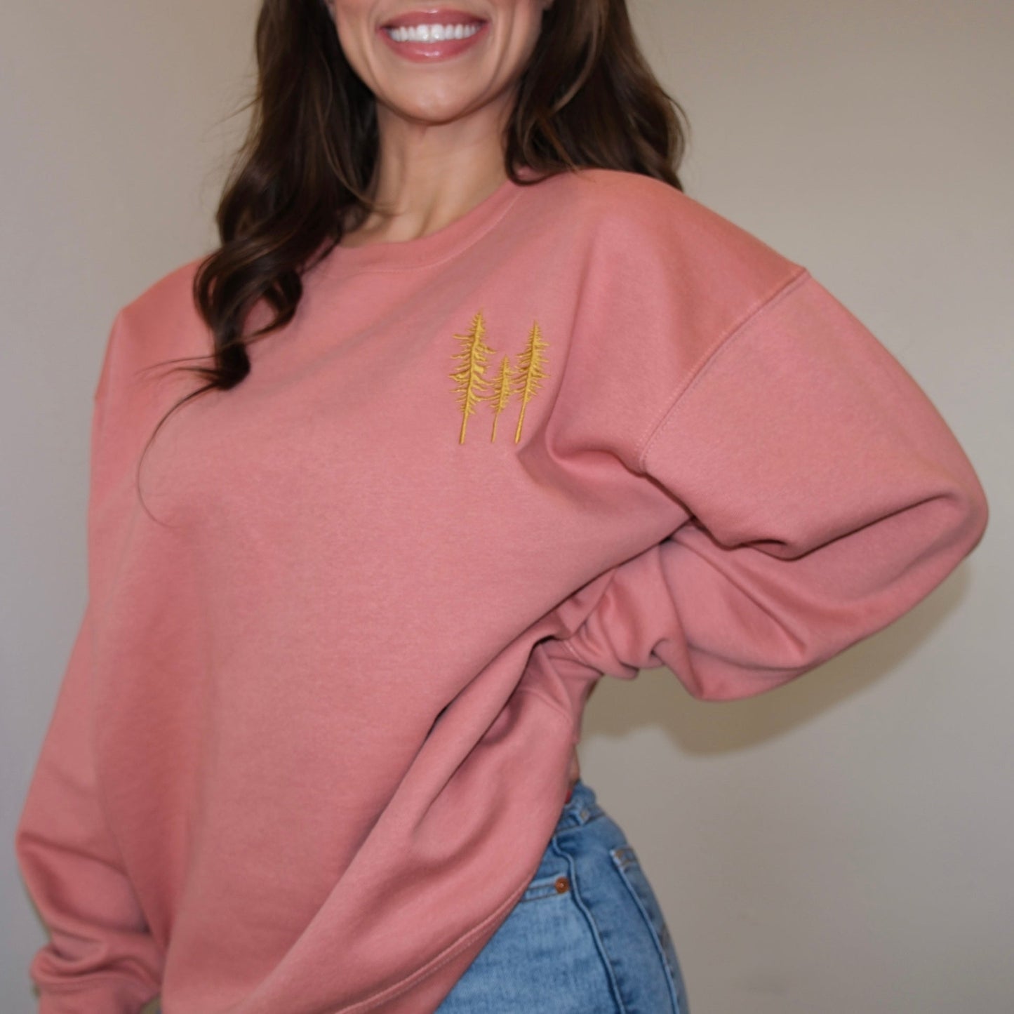 Summit Unisex Sweatshirt | Gold Embroidery