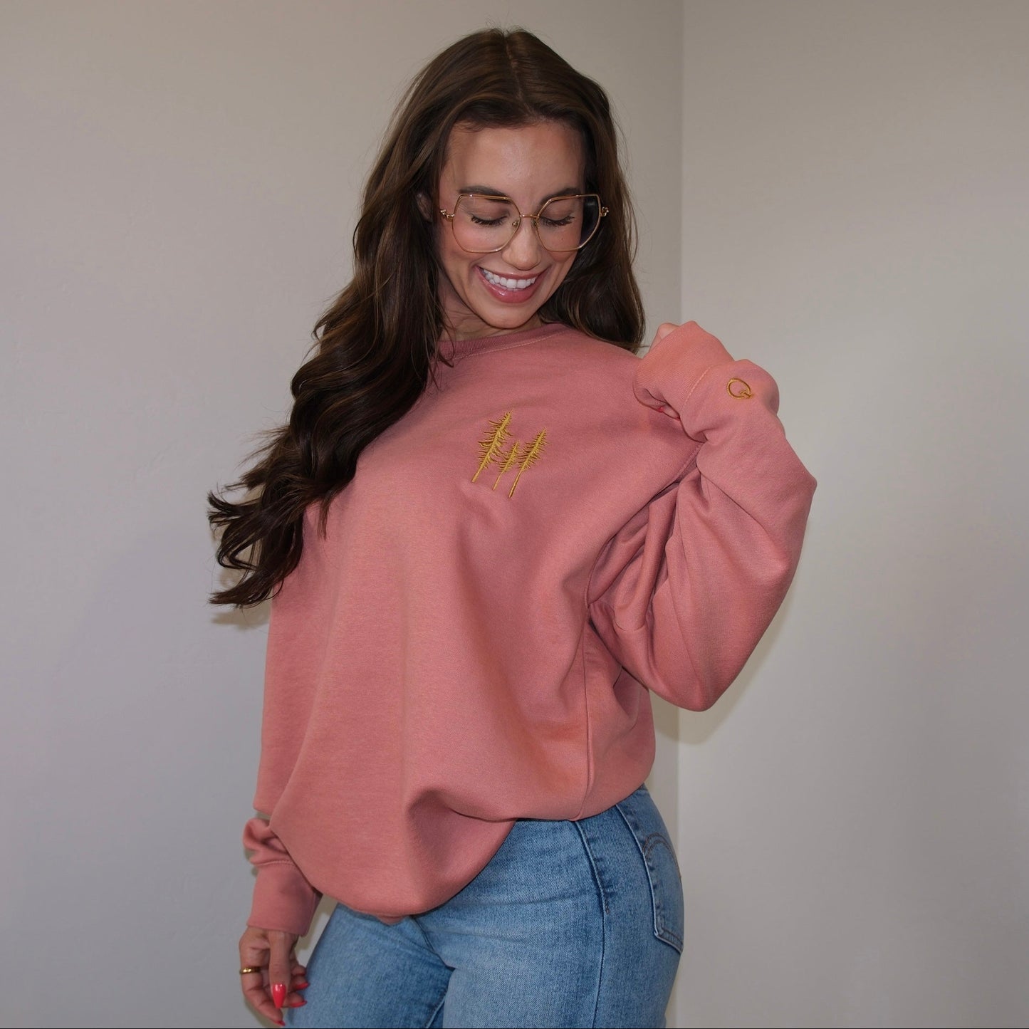 Summit Unisex Sweatshirt | Gold Embroidery